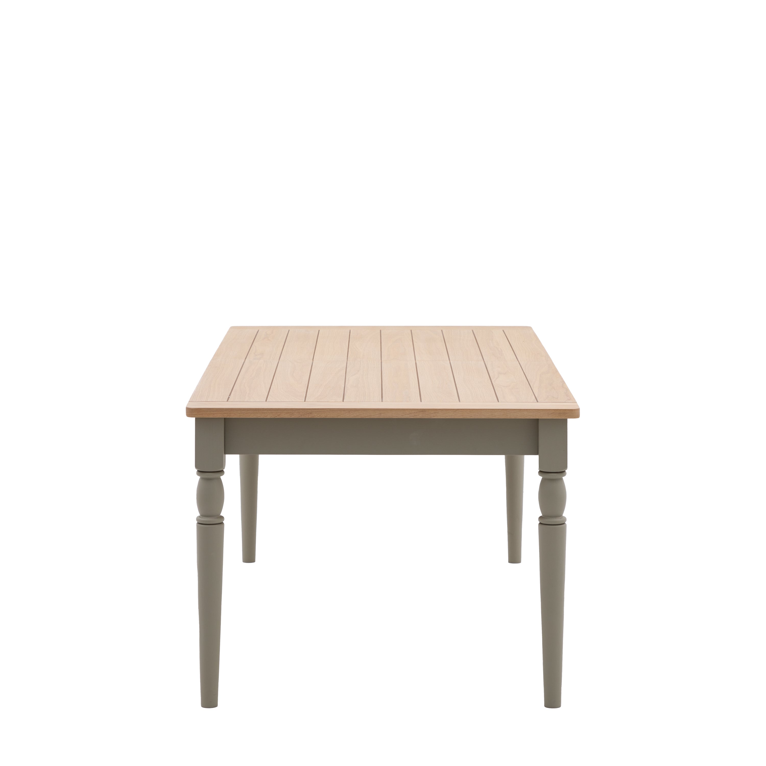 Radley Trestle Natural & Grey Oak Wood Extending Dining Table | 8-10 Seater